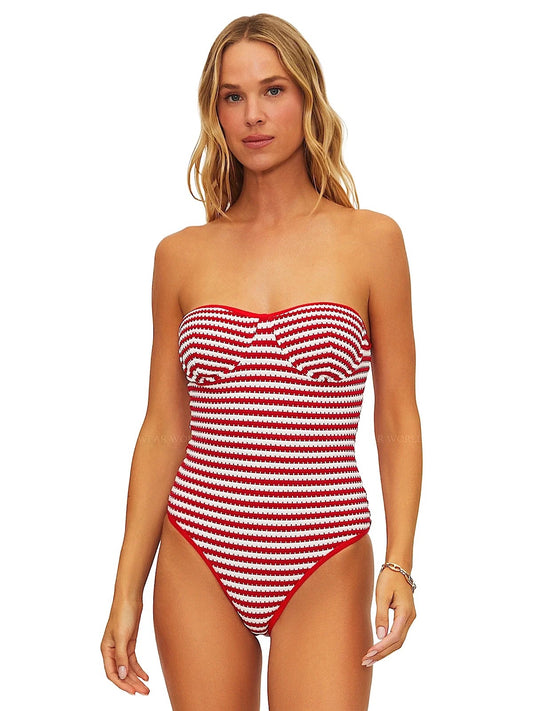 Beach Riot-Hayes One Piece-Crimson Stripe