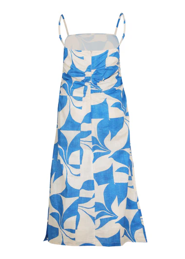 Aur Ocea Ipanema Ruched Slip Dress