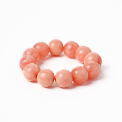 INK + ALLOY - Cece Large Resin Bead Bracelet Coral Wholesale