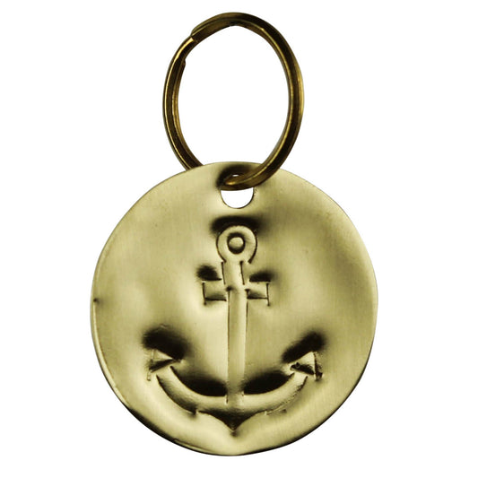 HomArt - Pressed Brass Keychain - Anchor