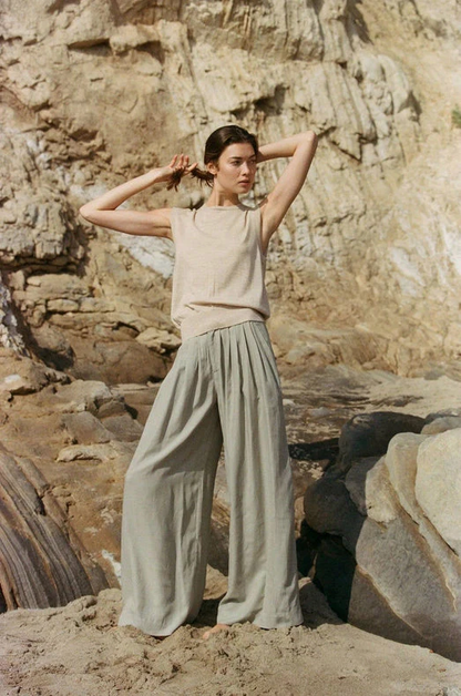 a. ren by together Berdux Wide Leg Pant Pewter