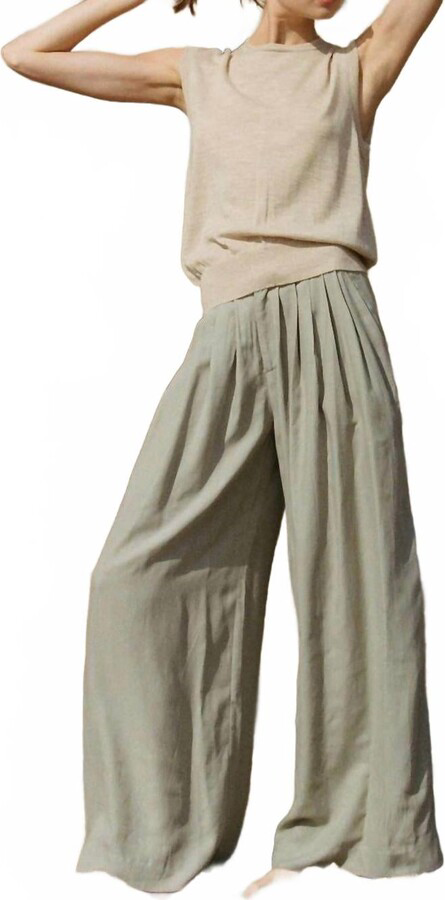 a. ren by together Berdux Wide Leg Pant Pewter