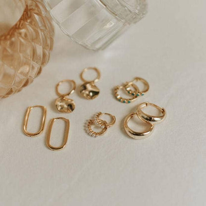 Mauve Jewelry Co. - Lexi Chunky Hoops: Silver