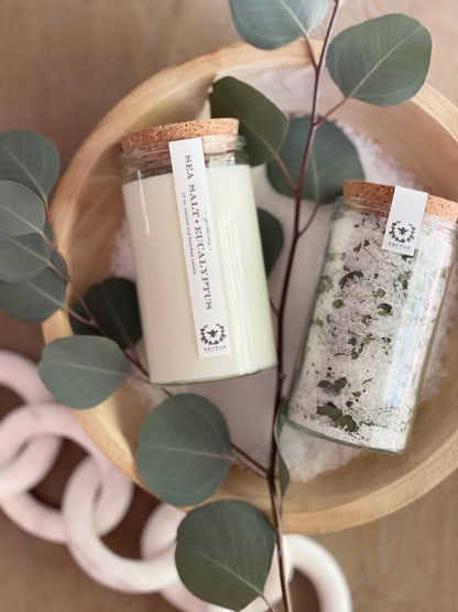 Nectar Republic - Sea Salt + Eucalyptus : Apothecary Candle ( Restoring )