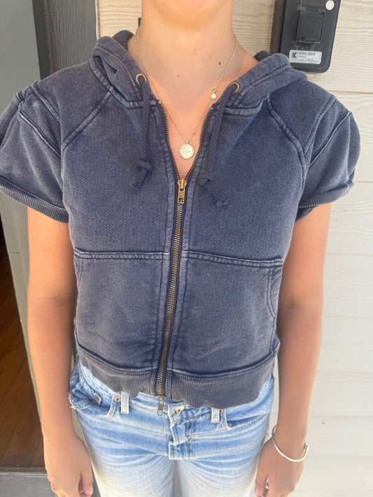 Free People-Summer Sweatshirt/Night Shadow