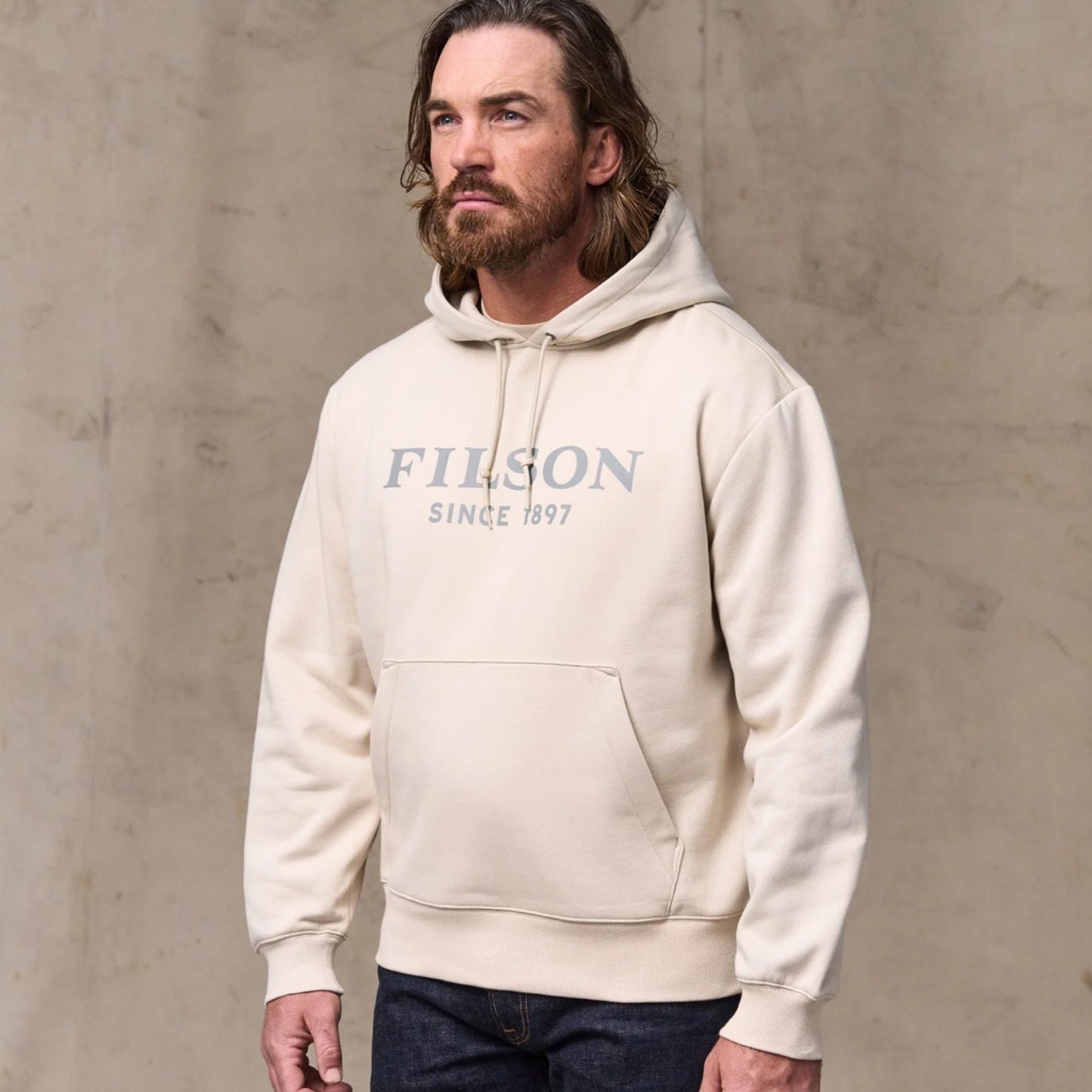 Graphic Oatmeal Hoodie by Filson