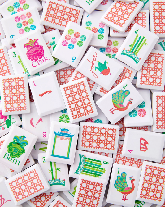 OH MY MAHJONG AQUA JONGG SUNBURST TILES