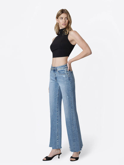 Flying Monkey - High Rise Slant Side Seam Vintage Flare Jeans