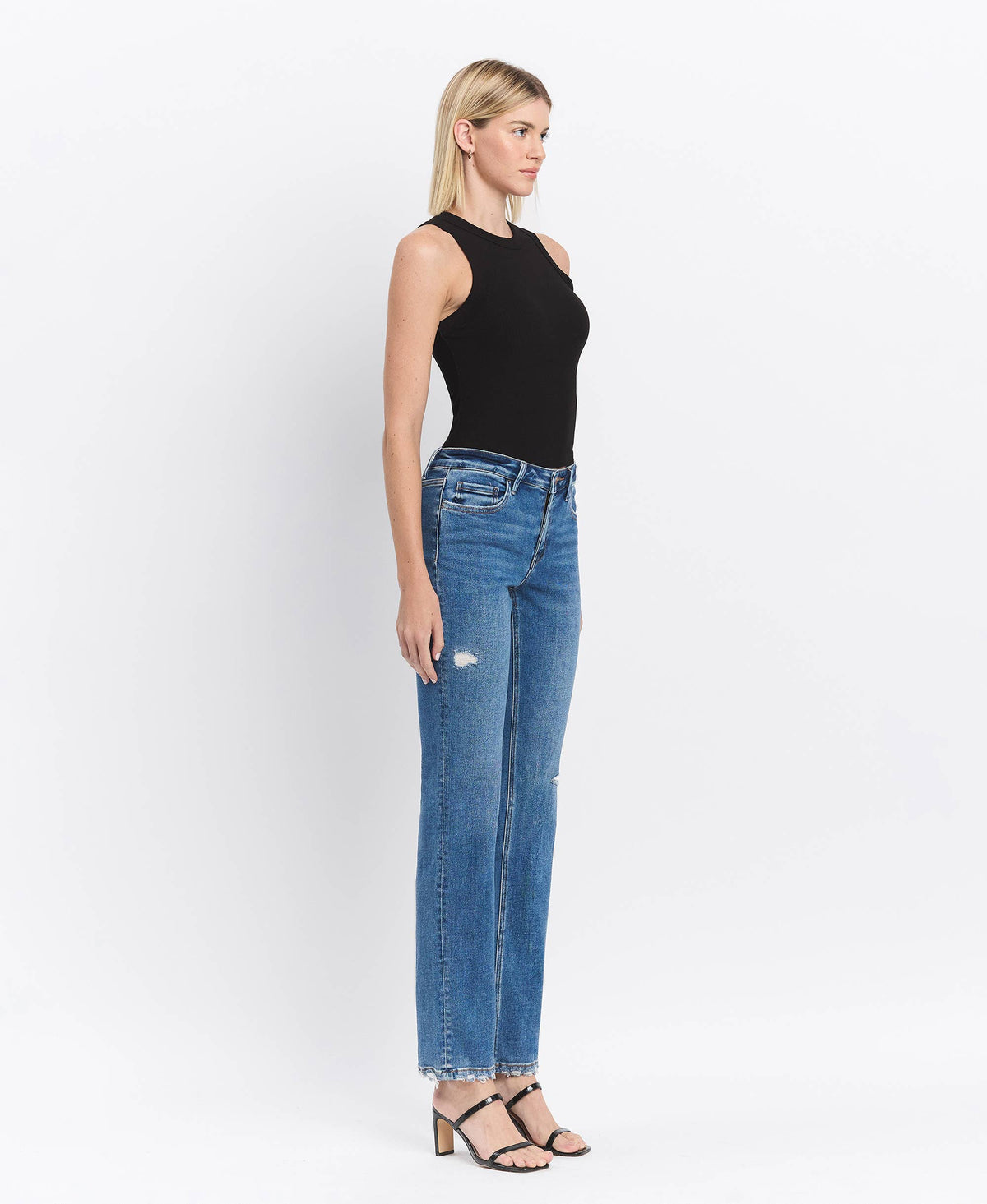 FLYING MONKEY - MID RISE REGULAR STRAIGHT JEANS