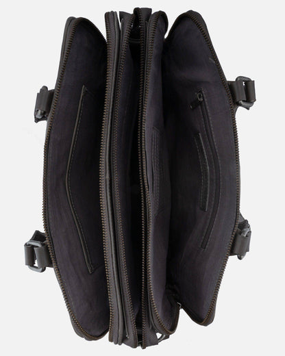 Amsterdam Heritage Leather Belts, Bags, Jackets & Apparel - Blom | Vintage Leather Laptop Bag: Dark Brown, One Size