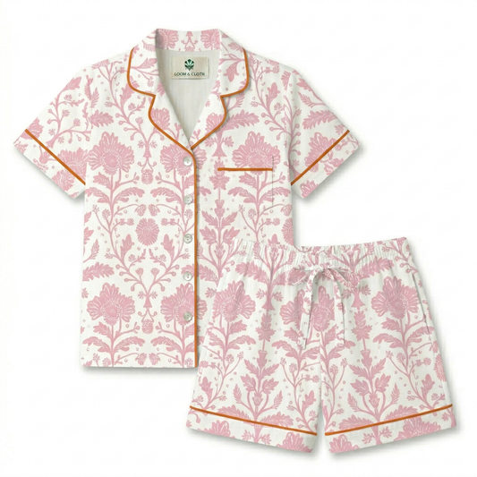 Loom & Cloth - Delia Short Sleeved Pajama Set | PJs