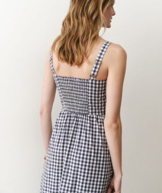 Marine Layer-DEMI POPLIN MIDI DRESS