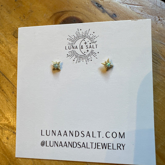 Luna & Salt Opal Star Studs
