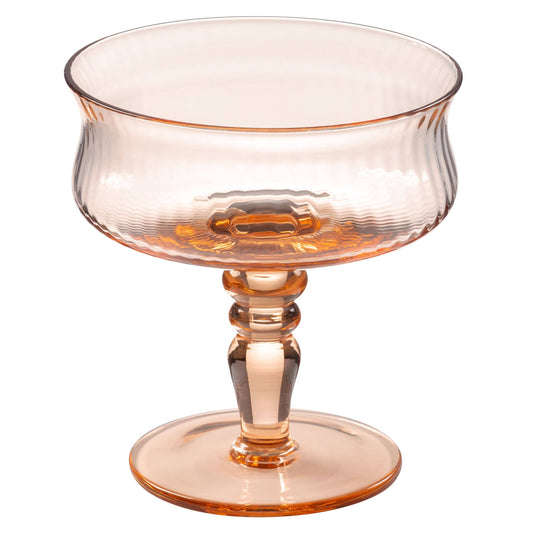 Karma - Vintage Coupe Glass: Heirloom Rose
