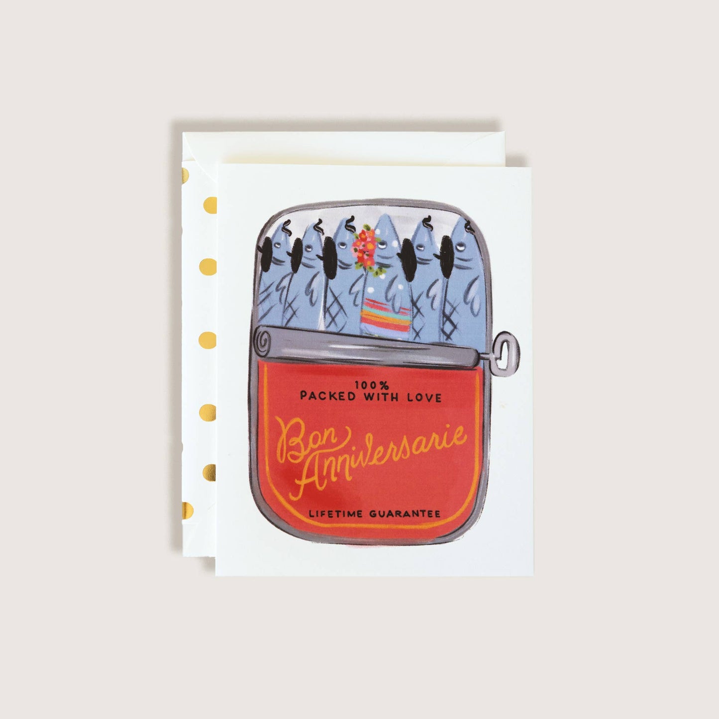 The First Snow - Bon Anniversaire Packed w/ Love Happy Birthday Greeting card