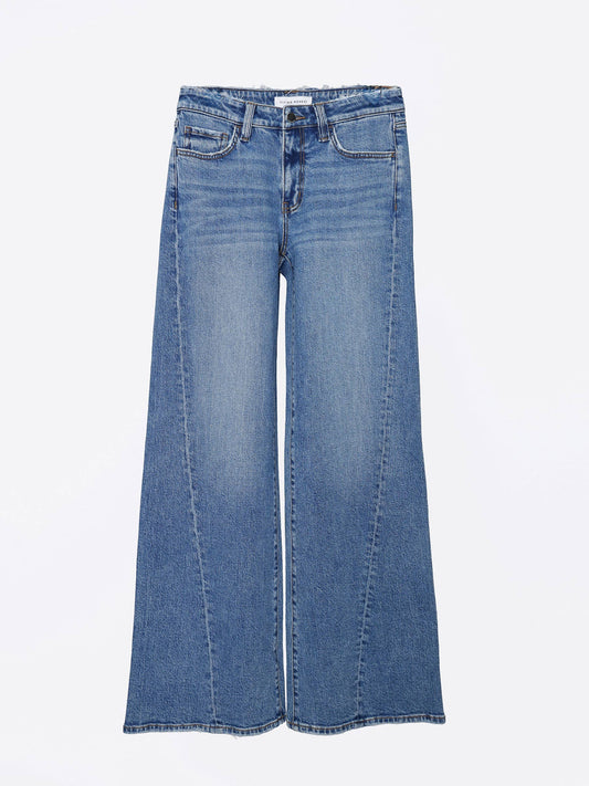 Flying Monkey - Mid Rise Twisted Wide Leg Jeans