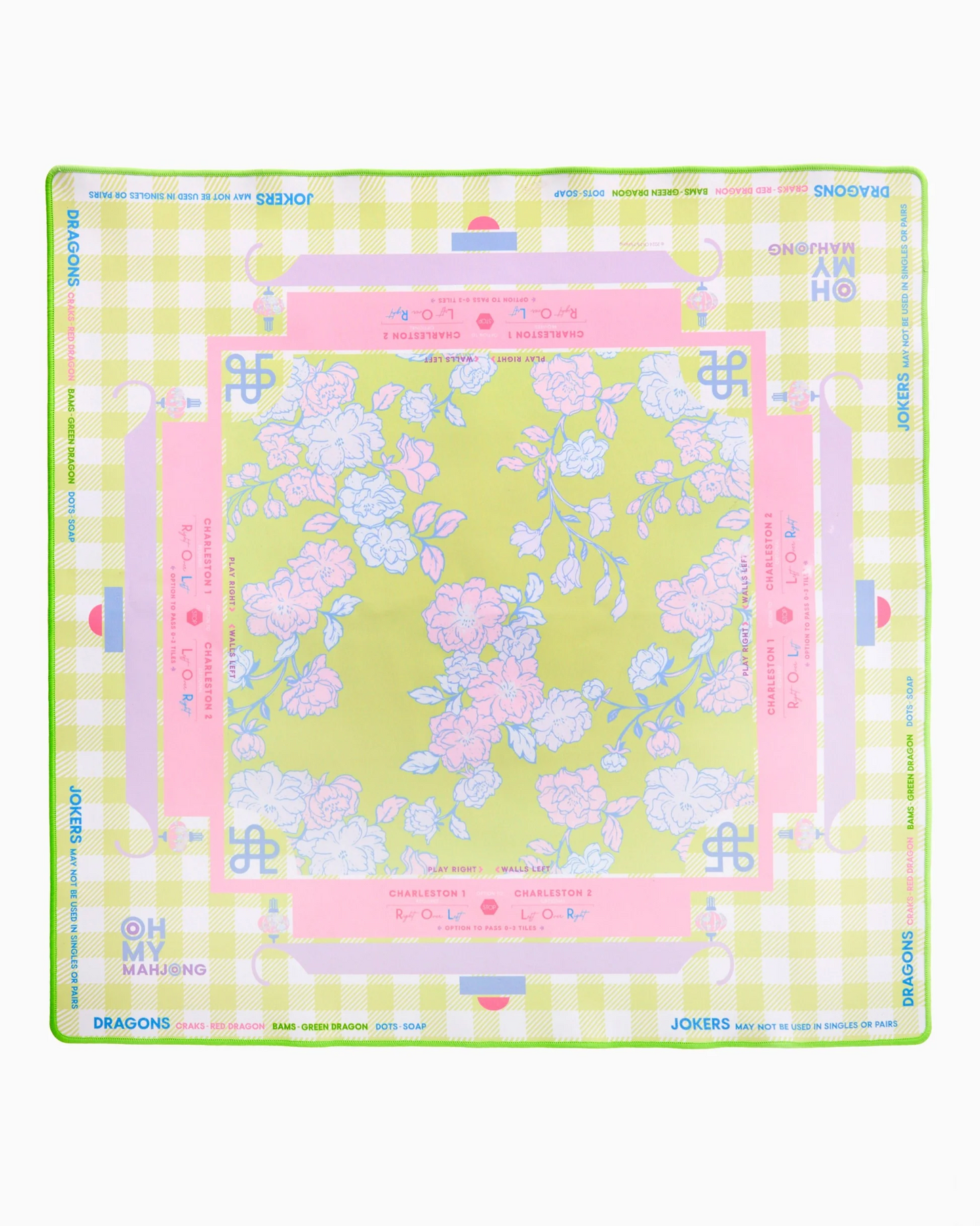 Oh My Mahjong-Garden Party Mat