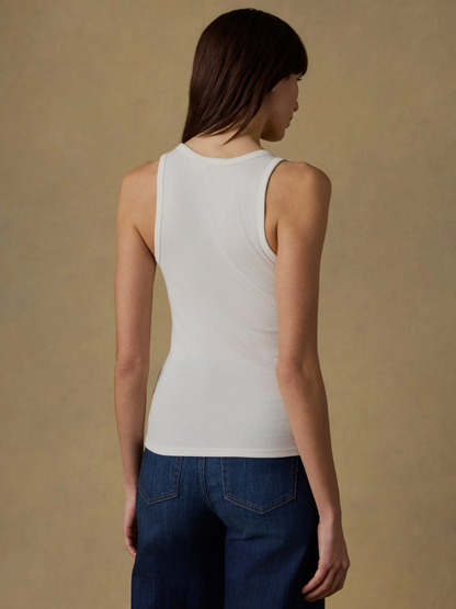 Faherty Featherweight Freestyle Tank Egret