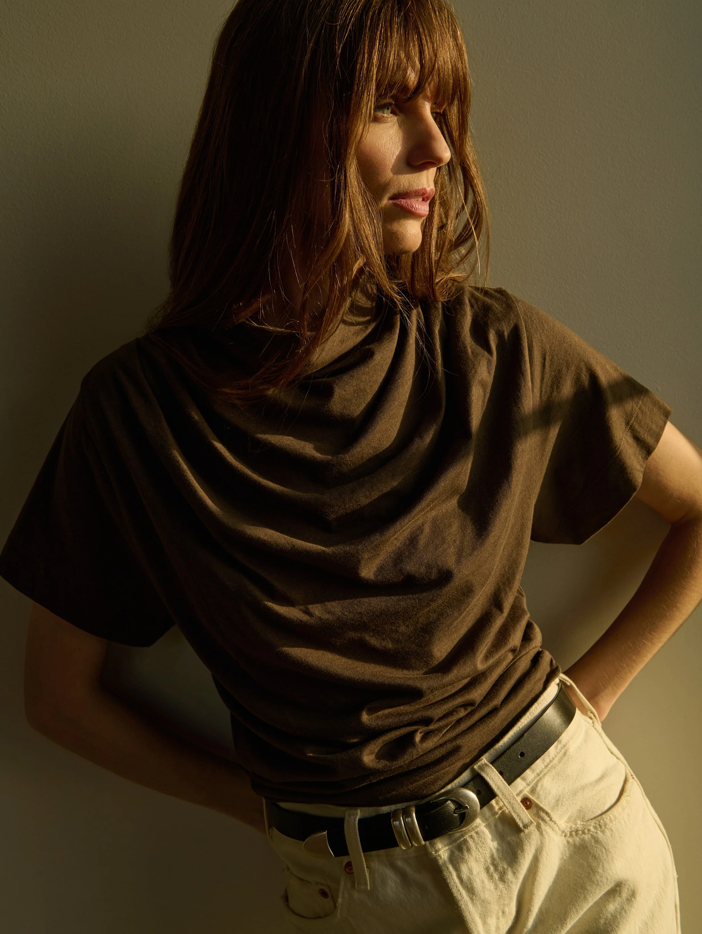 Nation-Daryl Cowlneck Tee-Espresso
