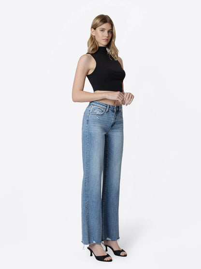 Flying Monkey - High Rise Slant Side Seam Vintage Flare Jeans