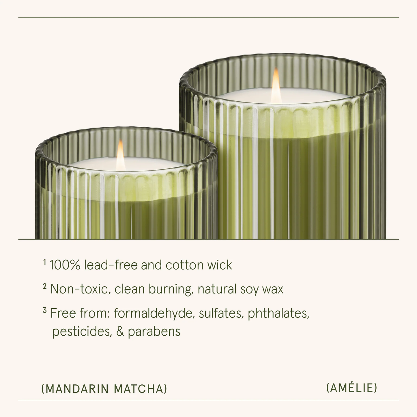 Amélie Mandrin Matcha Candle