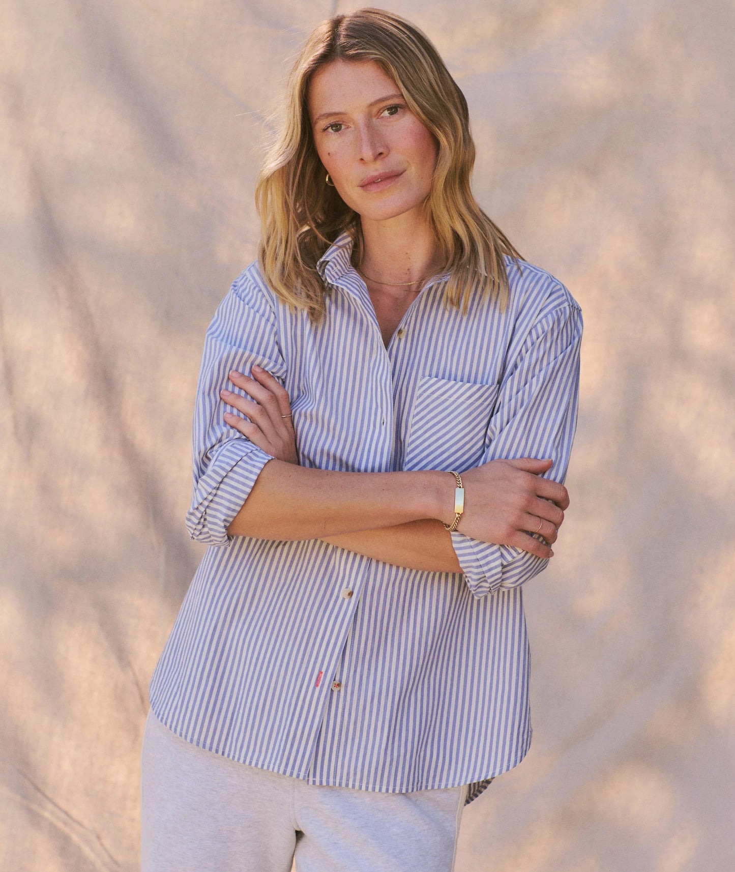 Marine layer-JANE RELAXED SHIRT IN CALI POPLIN