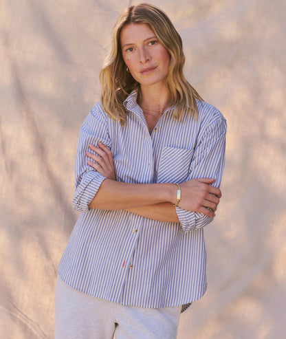 Marine layer-JANE RELAXED SHIRT IN CALI POPLIN