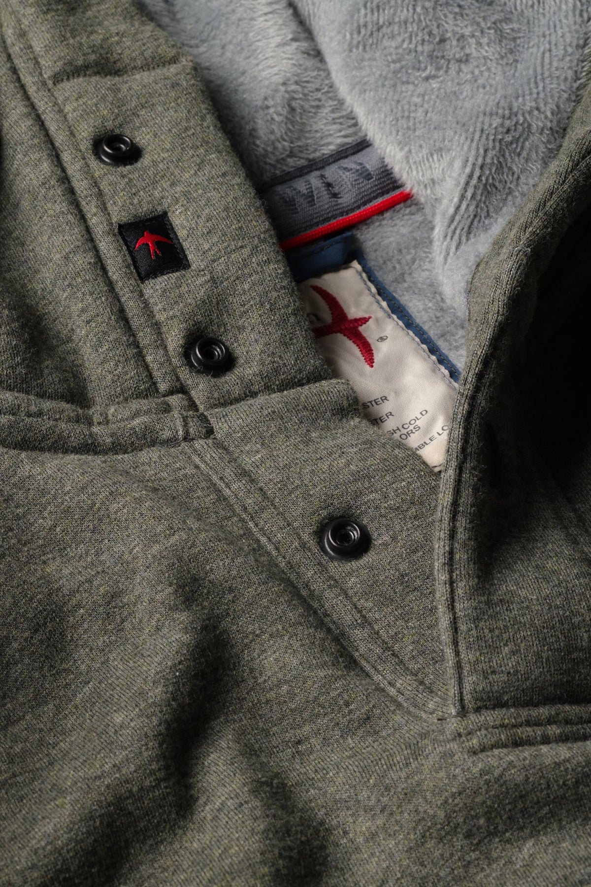 Relwen - Micropile Hoodie: Smoke Olive Heather