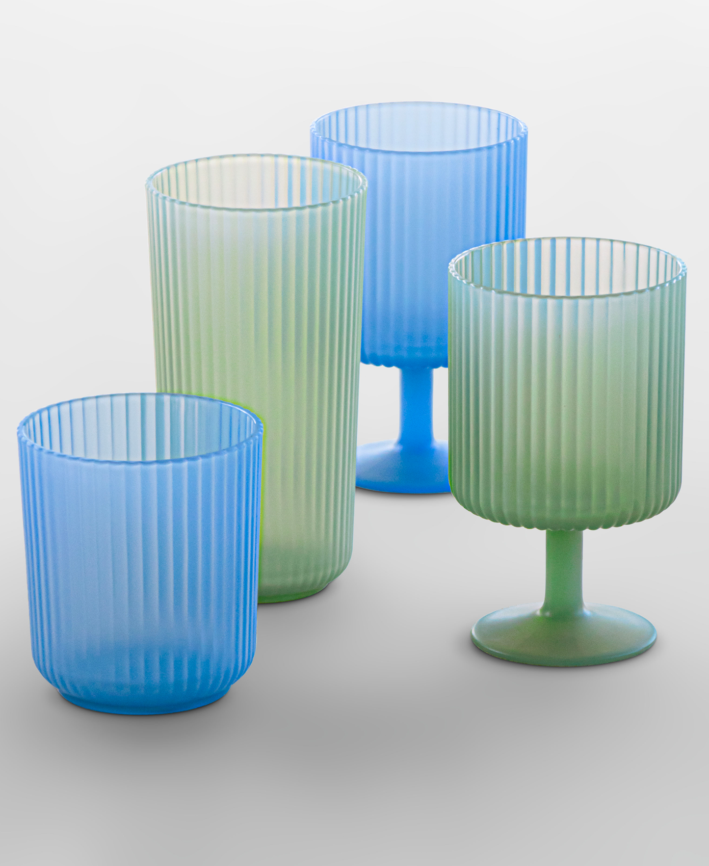 Abode Homewares by TarHong - Mesa PP Polypropylene DOF Durable BPA Free Drinkware: Blue