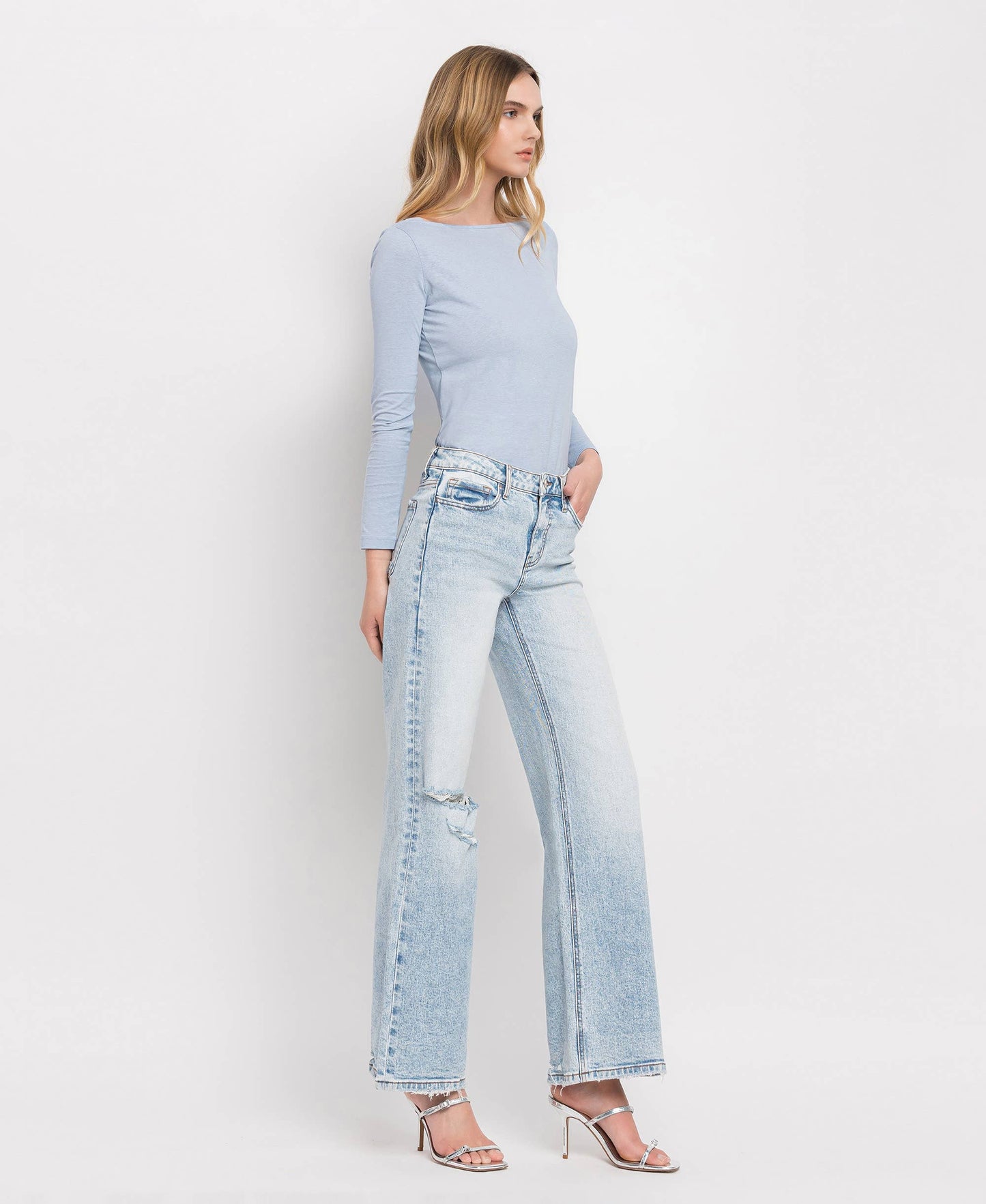 Lovervet by Vervet - Tummy Control Super High Rise Wide Leg