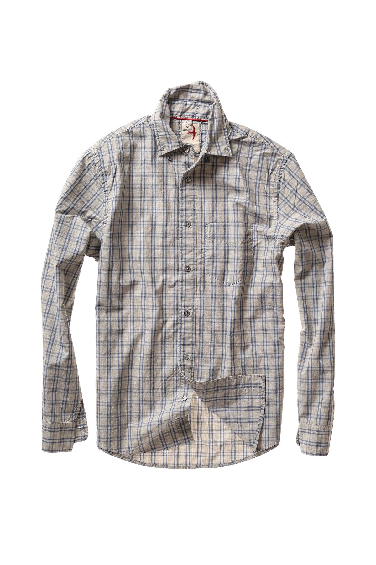 Relwen-Dress Blues-lt grey hthr/blue grid