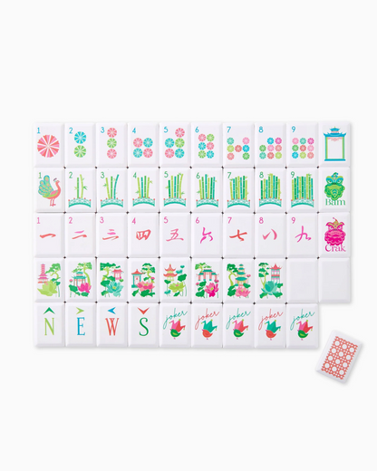 OH MY MAHJONG AQUA JONGG SUNBURST TILES