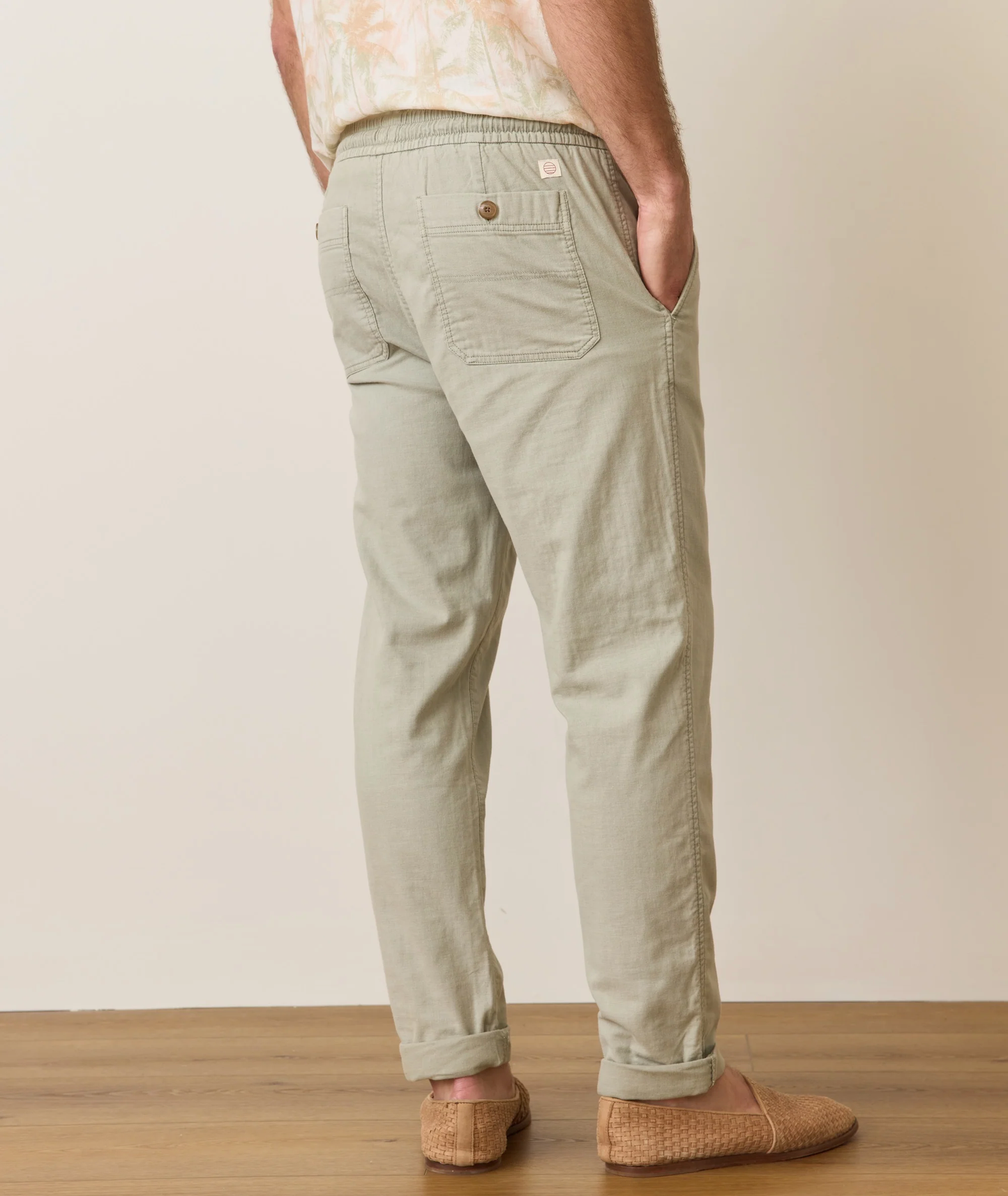 Marine Layer Men’s Saturday Stretch Beach Pant Faded Vetiver