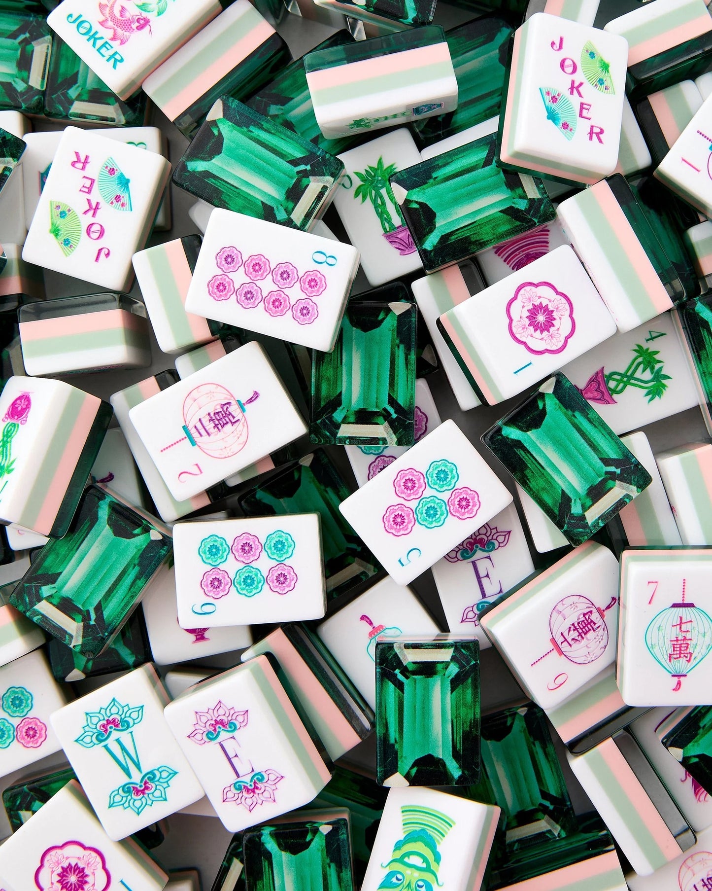 Oh My Mahjong-Emerald Mahjong Tiles