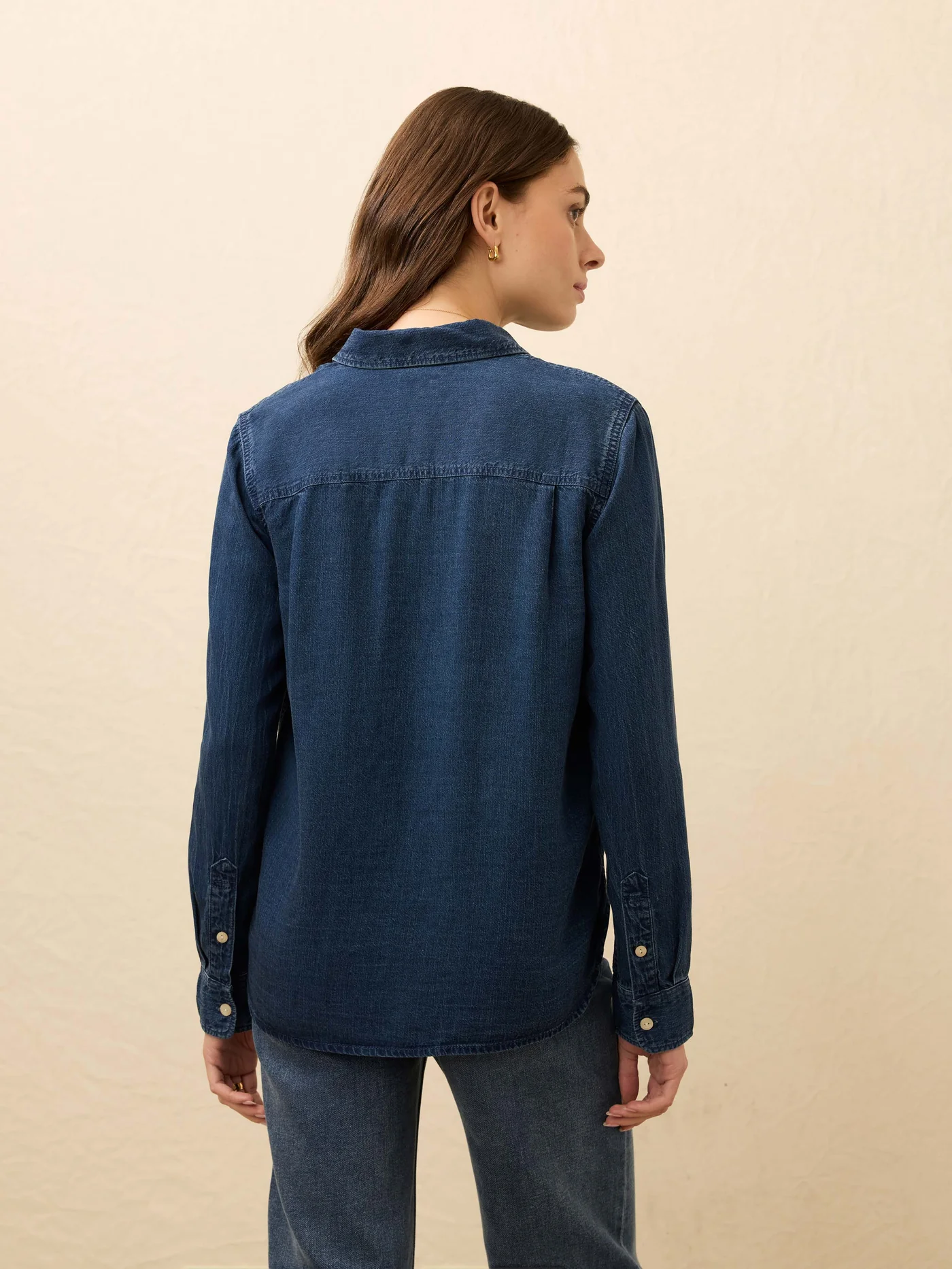 Faherty-tried & true chambray classic shirt