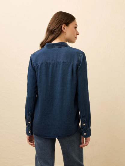 Faherty-tried & true chambray classic shirt