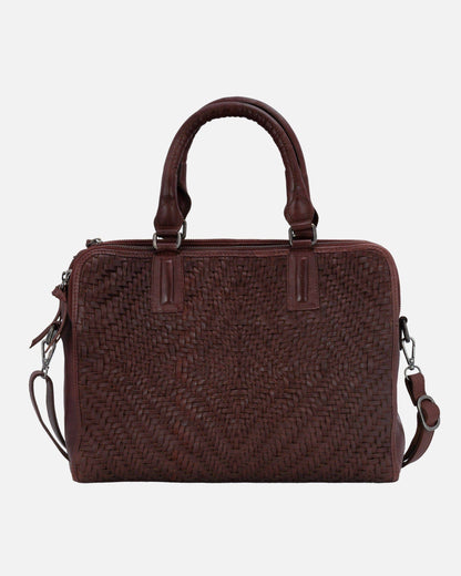 Amsterdam Heritage Leather Belts, Bags, Jackets & Apparel - Blom | Vintage Leather Laptop Bag: Dark Brown, One Size