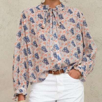 M.A.B.E. Aster Print Blouse