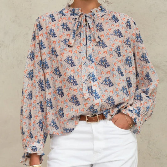 M.A.B.E. Aster Print Blouse