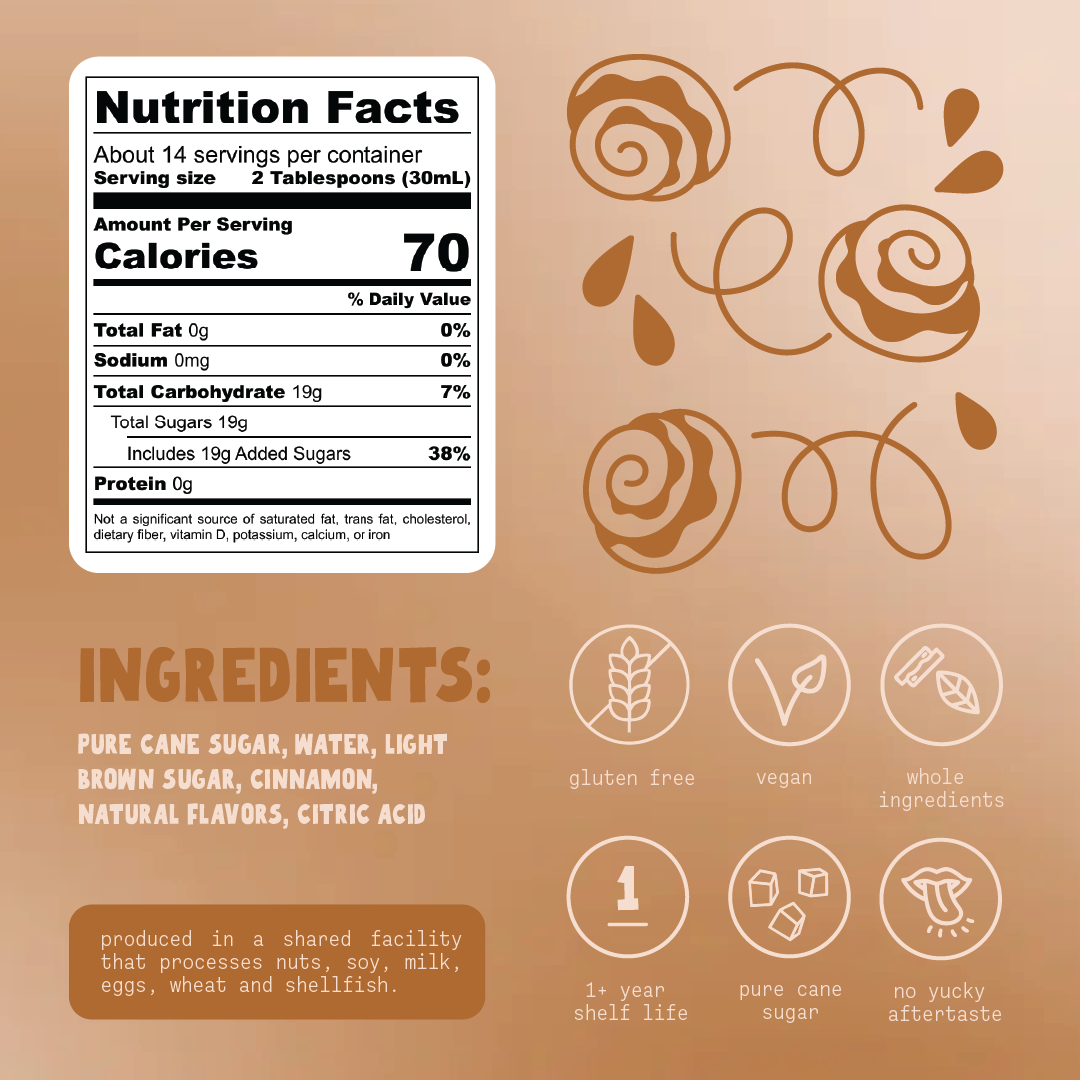 surrup. - Cinnamon bun