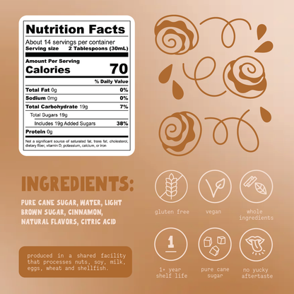 surrup. - Cinnamon bun