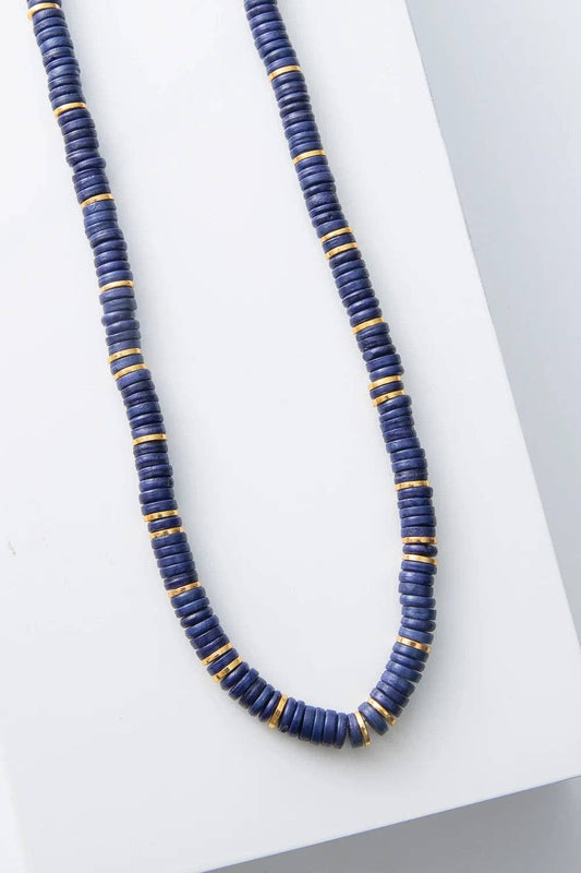 Noonday Collection - Heishi Necklace, Deep Indigo