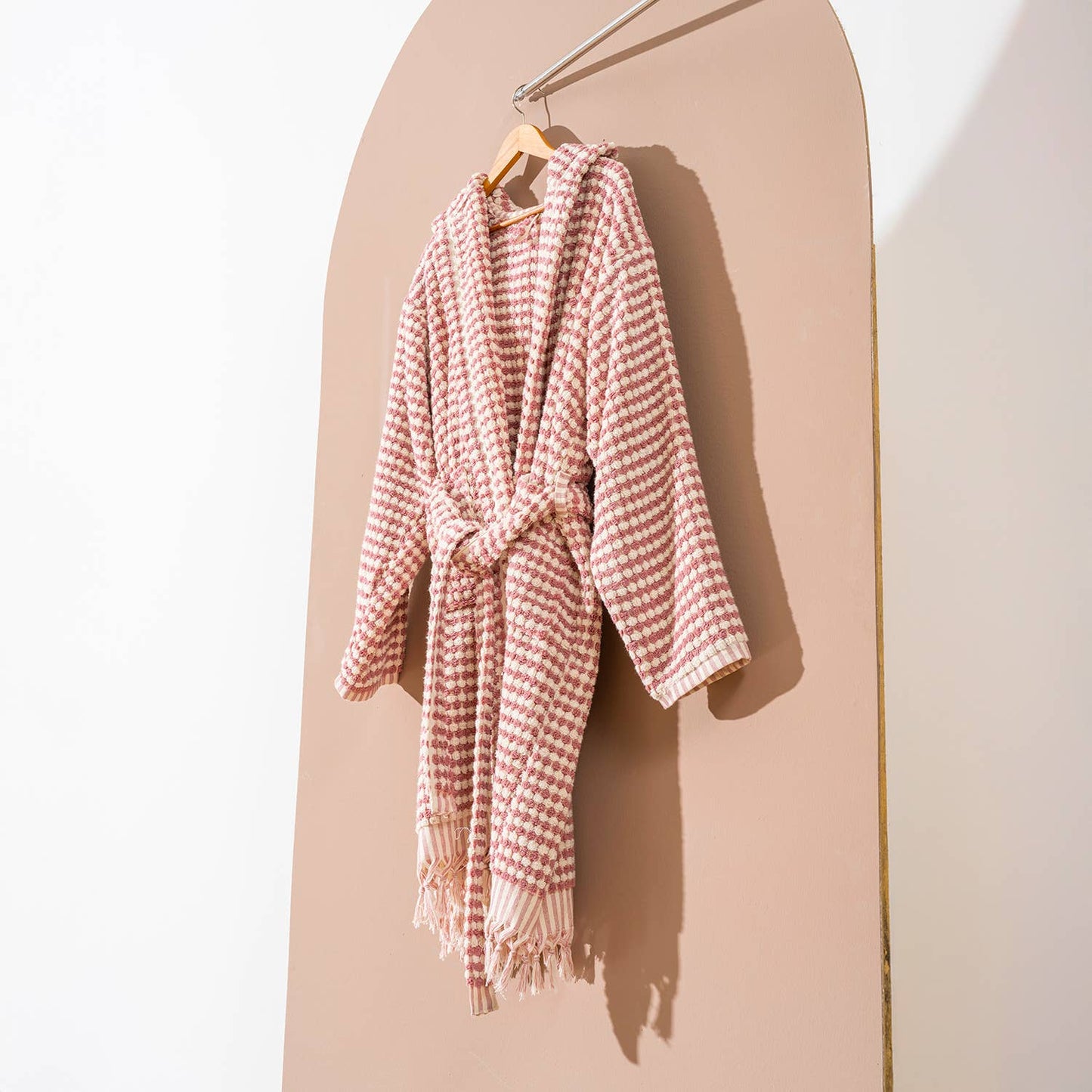 Kikoya - Pompom Bathrobe Handloom Turkish Cotton Resort Heavy Luxury: L-XL