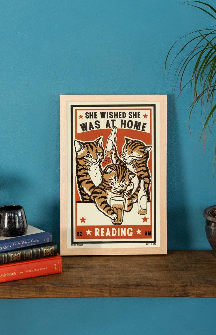 Ravi Zupa Arts - Reading Print: He, 11"x17"
