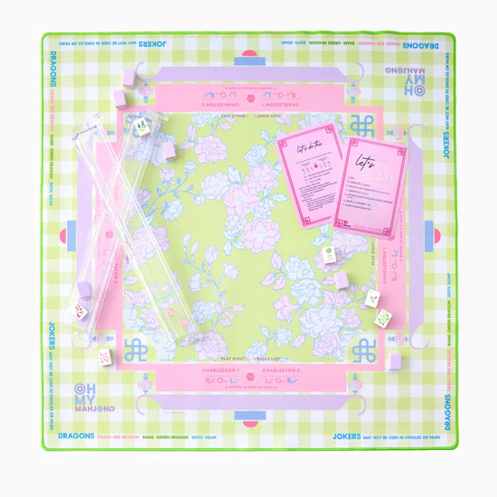 Oh My Mahjong-Garden Party Mat