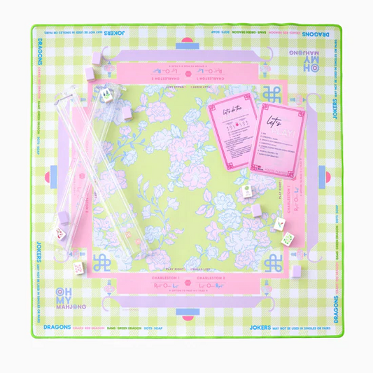 Oh My Mahjong-Garden Party Mat