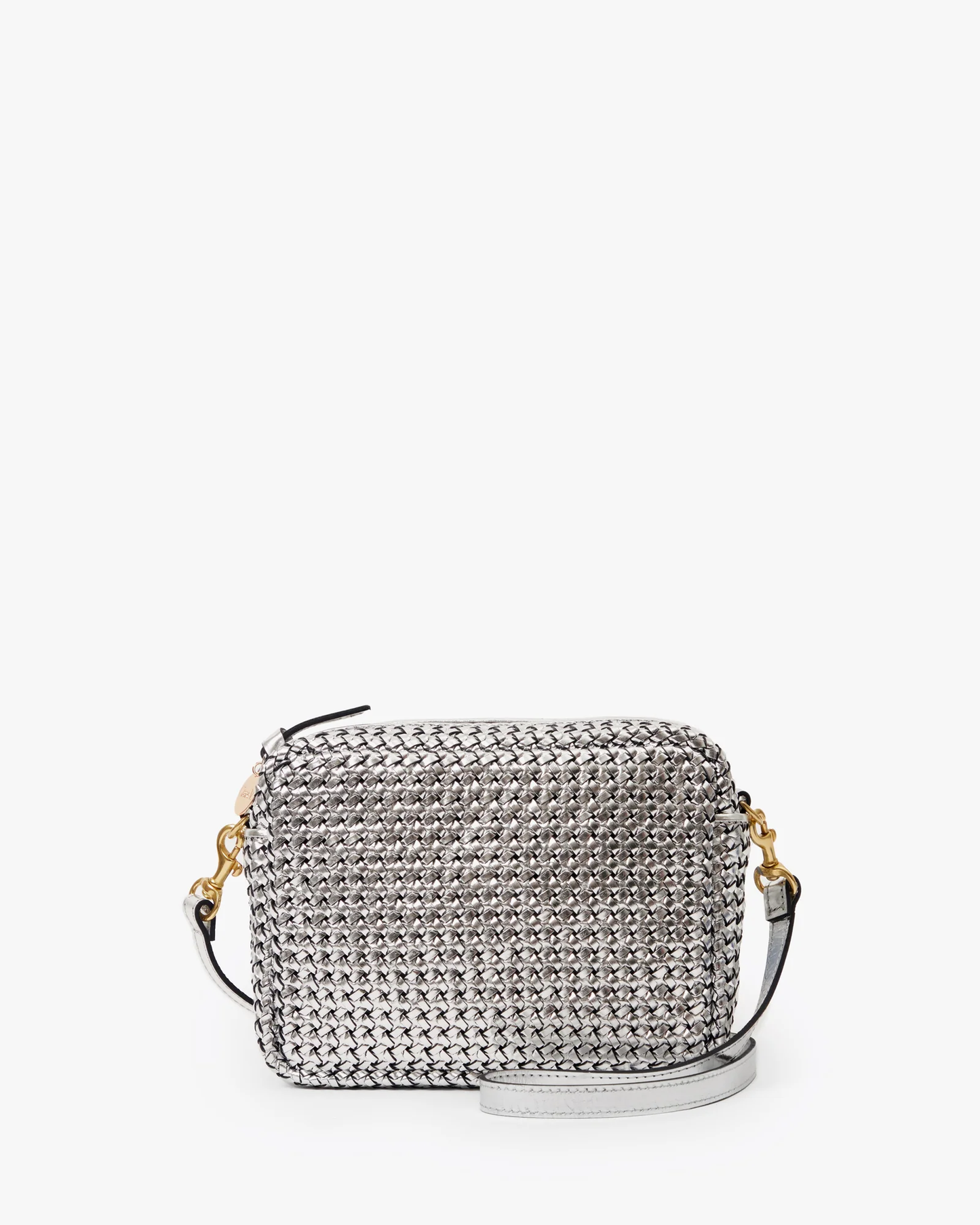 Clare V Midi Sac Woven Etoile Silver