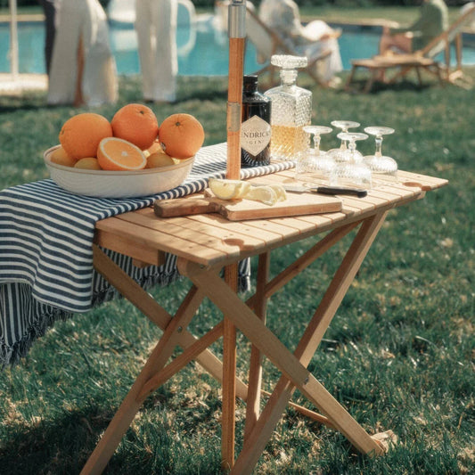 Business & Pleasure - Tall Folding Table Teak
