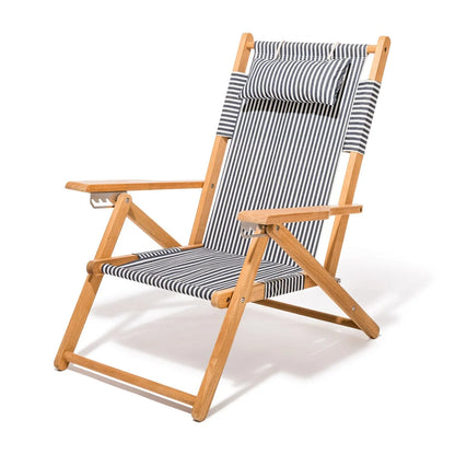 Business & Pleasure Co The Tommy Chair in Laurens Navy Stripe